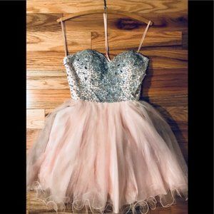 Pink Crystal Princess Dress